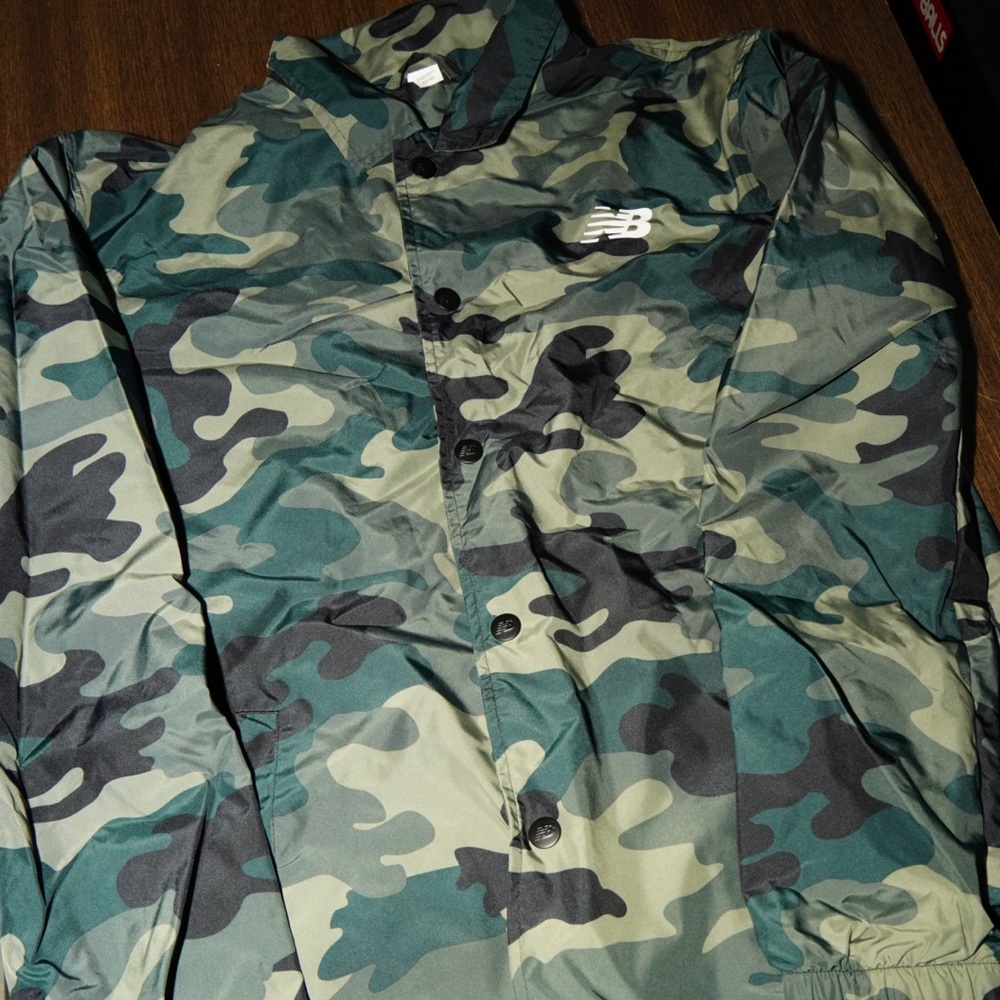New Balance Camo Windbreaker.